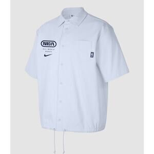 Nike NBA All World Hoops Short Sleeve Button up Coaches Shirt Team 31